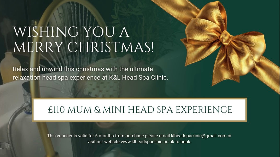 £110 Mum & Mini Head Spa Experience Digital Christmas Gift Voucher